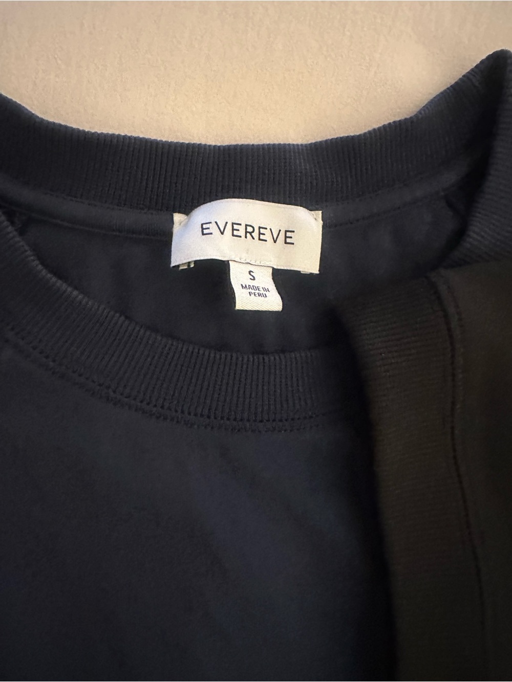 Evereve Nora muscle tee- Black and Navy - Picture 2 of 4